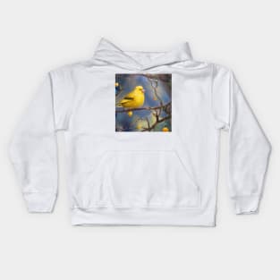 canary illustration Kids Hoodie